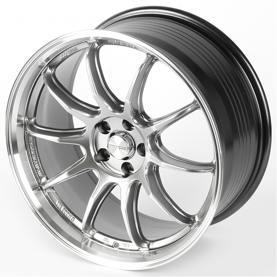 Литые диски 81707 WORK EMOTION FC8021-CT493 18 J8.5 ET35 5x100 73.1 серебро тёмное + полированный об: Фото 6