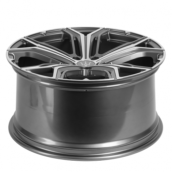 Кованые диски 71357 SL577 21 J10.5 ET53 5x114.3 67.1 графит + полированные спицы: Фото 3