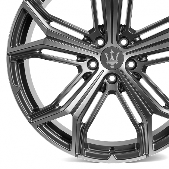 Кованые диски 71357 SL577 21 J10.5 ET53 5x114.3 67.1 графит + полированные спицы: Фото 5
