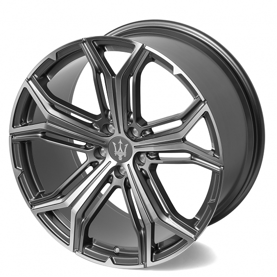 Кованые диски 71357 SL577 21 J10.5 ET53 5x114.3 67.1 графит + полированные спицы: Фото 6