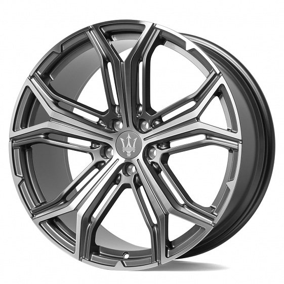 Кованые диски 71357 SL577 21 J10.5 ET53 5x114.3 67.1 графит + полированные спицы: Фото 7