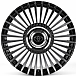 Литые диски 82635 Toyota iV-WH2 20 J8.5 ET40 5x150 110.1 чёрный глянцевый + полированные спицы