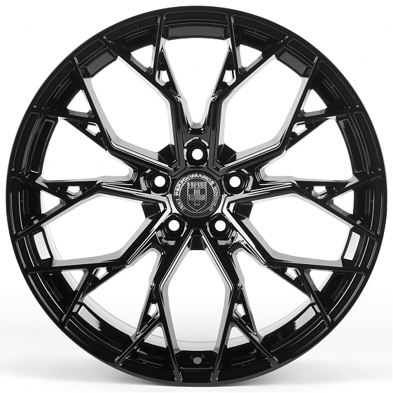 Литые диски 81602 HRE 2754-FG597 19 J9.5 ET40 5x112 66,56 чёрный глянцевый: Фото 1