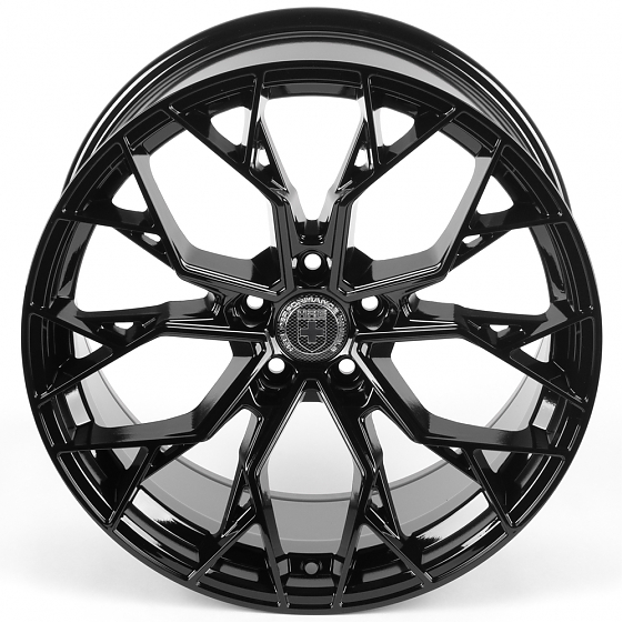 Литые диски 81602 HRE 2754-FG597 19 J9.5 ET40 5x112 66,56 чёрный глянцевый: Фото 3