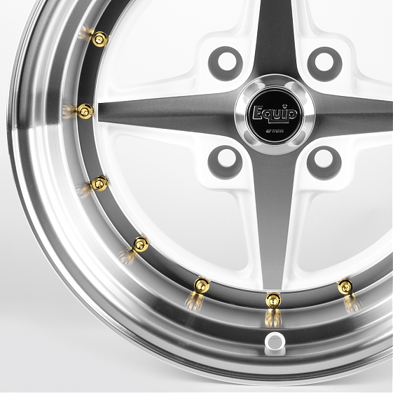Литые диски 82199 Work KS166-CT461 15 J9 ET-10 4x114.3 73.1 белый + полированные спицы: Фото 2