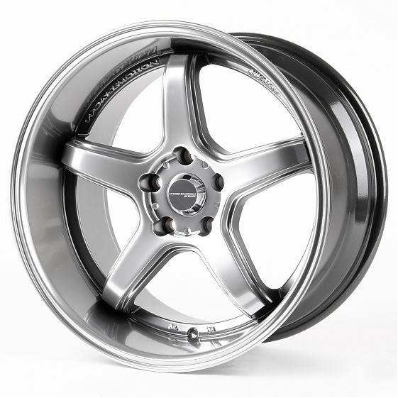 Литые диски 81034 Work SL056-231004-3A 18 J10.5 ET18 5x114.3 73.1 серебро тёмное + полированный обод: Фото 4