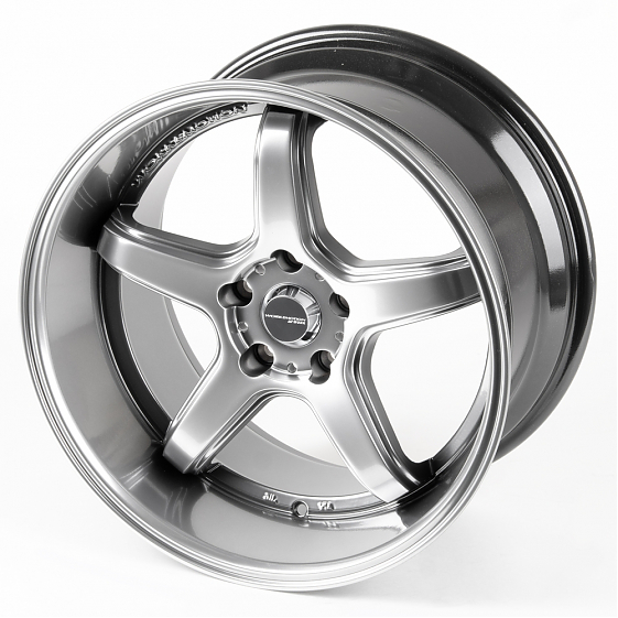 Литые диски 81034 Work SL056-231004-3A 18 J10.5 ET18 5x114.3 73.1 серебро тёмное + полированный обод: Фото 5