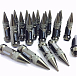 Комплект гаек 20094 Rays пули конус 12x1,5 серебро тёмное HEX 17