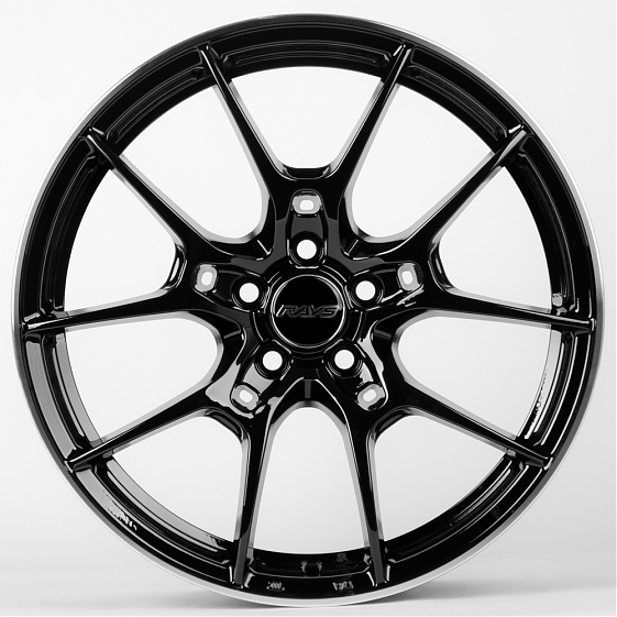 Литые диски 80371 Rays WC001-SK154 17 J7.5 ET35 5x100 73.1 чёрный: Фото 1