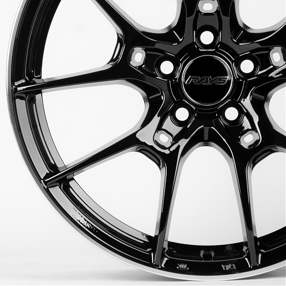 Литые диски 80371 Rays WC001-SK154 17 J7.5 ET35 5x100 73.1 чёрный: Фото 2