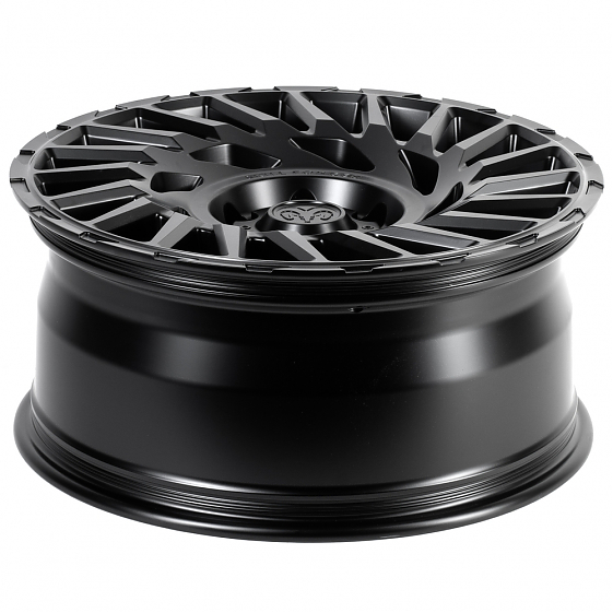 Кованые диски H241207A SKILL SV093-CS412 20 J9 ET19 6x139.7 77.8 чёрный матовый + полированные спицы: Фото 7