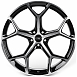 Литые диски 82561 Audi IVF-3206 20 J9 ET30 5x112 66.45 чёрный + полированные спицы