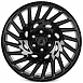 Кованые диски H241211C SKILL SV093-SK365 22 J10 ET10 6x139.7 77.8 чёрный глянцевый + полированные сп