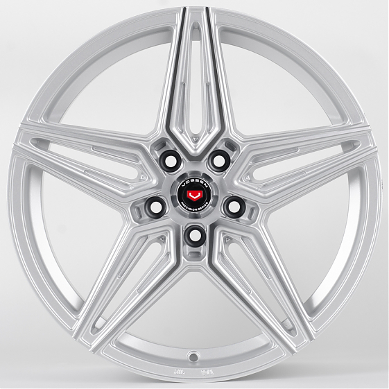 Литые диски 80893 Vossen TC16-CT345 18 J8 ET35 5x112 66.6 серебро + полированные спицы: Фото 1