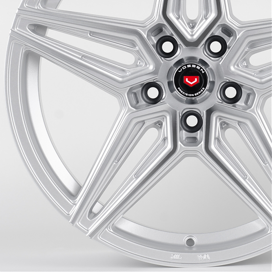 Литые диски 80893 Vossen TC16-CT345 18 J8 ET35 5x112 66.6 серебро + полированные спицы: Фото 2