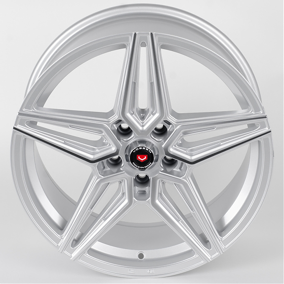 Литые диски 80893 Vossen TC16-CT345 18 J8 ET35 5x112 66.6 серебро + полированные спицы: Фото 3