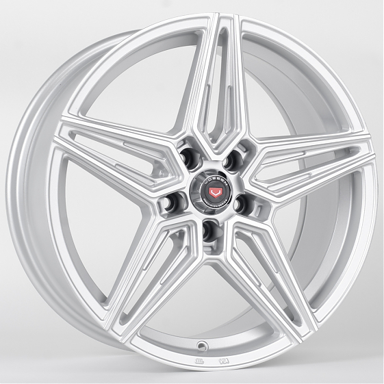Литые диски 80893 Vossen TC16-CT345 18 J8 ET35 5x112 66.6 серебро + полированные спицы: Фото 4
