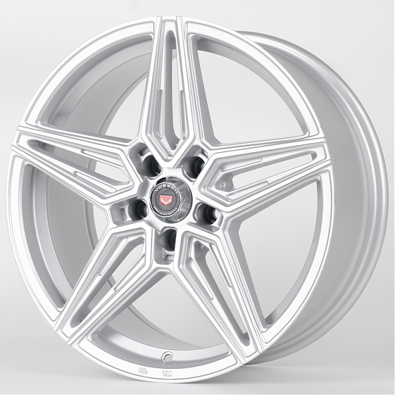 Литые диски 80893 Vossen TC16-CT345 18 J8 ET35 5x112 66.6 серебро + полированные спицы: Фото 5