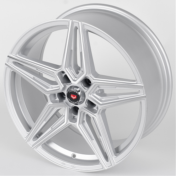 Литые диски 80893 Vossen TC16-CT345 18 J8 ET35 5x112 66.6 серебро + полированные спицы: Фото 6