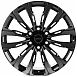 Кованые диски H260120B SKILL SV671-SL221 20 J9 ET50 6x139.7 95.1 чёрный глянцевый + полированные спи