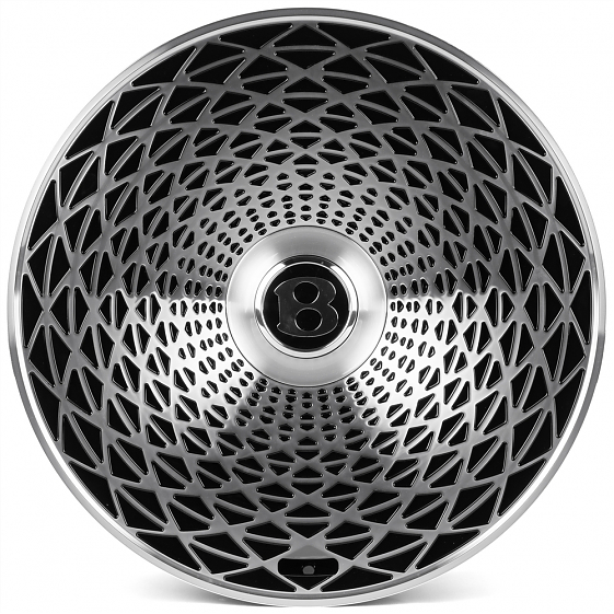 Кованые диски H250926B SKILL SL998-SL253 22 J10 ET20 5x130 71.5 черный глянец + полированые спицы: Фото 1