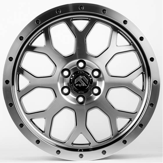 Литые диски 80450 FUEL JT093-CT355 18 J8.5 ET15 6x114.3 66.1 чёрный: Фото 1