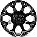 Литые диски 81411 TUFF 82743-FG466 20 J9 ET15 6x139.7 106.1 чёрный глянцевый + полированные спицы + 