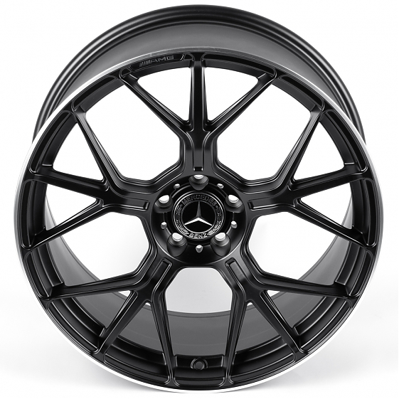 Литые диски 82192 Mercedes-Benz FA717-CT525 20 J9.5 ET43 5x112 66.6 чёрный матовый + полированный об: Фото 3