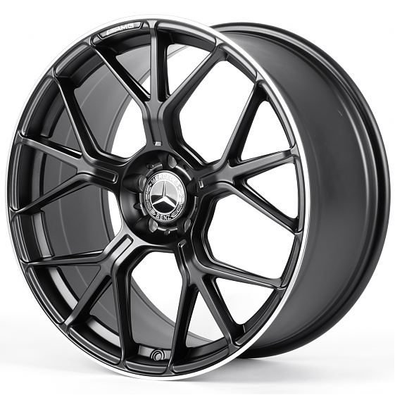 Литые диски 82192 Mercedes-Benz FA717-CT525 20 J9.5 ET43 5x112 66.6 чёрный матовый + полированный об: Фото 5