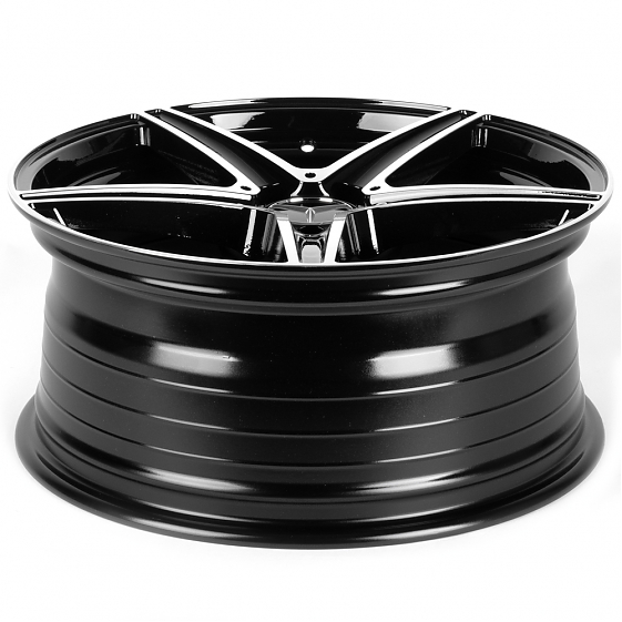 Литые диски 81879 Mercedes-Benz IVF-3173-SF069 18 J8 ET38 5x112 66.5 чёрный глянцевый + полированные: Фото 7