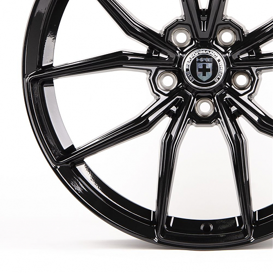 Литые диски 80687 HRE LK027-DS204 19 J8.5 ET35 5x114.3 73.1 чёрный глянцевый: Фото 2