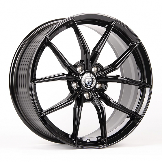 Литые диски 80687 HRE LK027-DS204 19 J8.5 ET35 5x114.3 73.1 чёрный глянцевый: Фото 4
