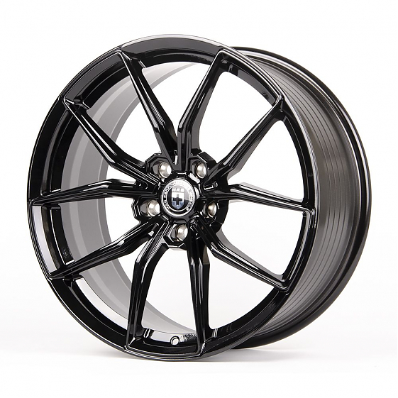 Литые диски 80687 HRE LK027-DS204 19 J8.5 ET35 5x114.3 73.1 чёрный глянцевый: Фото 5