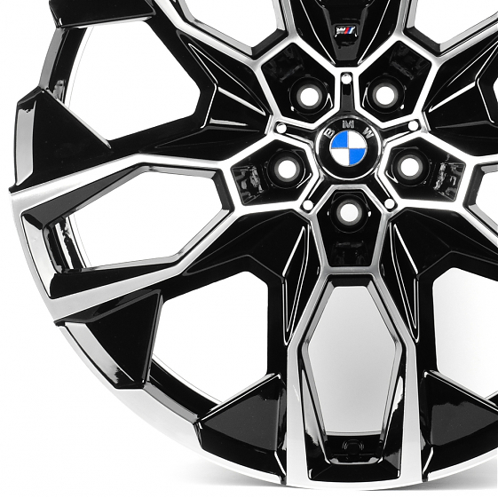 Литые диски 82082 BMW IVF-3151-FG629 21 J10.5 ET43 5x112 66.5 чёрный + полированные спицы: Фото 2