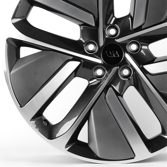 Литые диски 81749 LI FC3164-FG626 21 J9 ET45.5 5x120 62.5 графит + полированные спицы: Фото 2