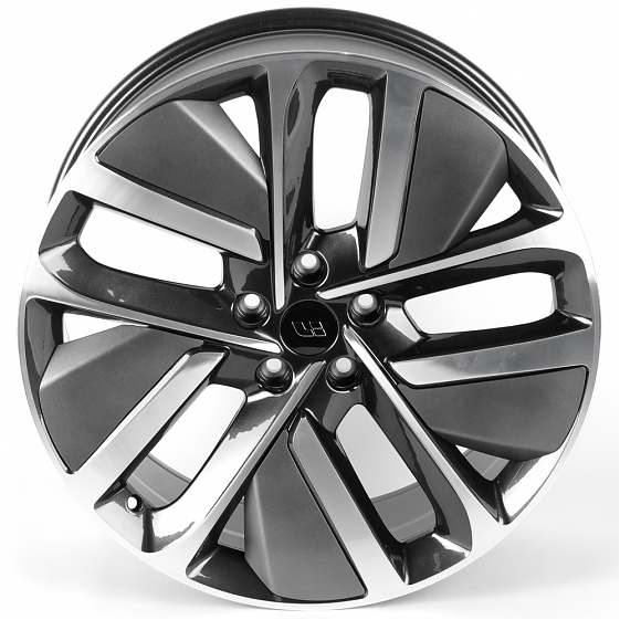 Литые диски 81749 LI FC3164-FG626 21 J9 ET45.5 5x120 62.5 графит + полированные спицы: Фото 3