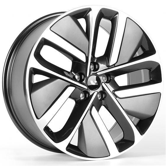 Литые диски 81749 LI FC3164-FG626 21 J9 ET45.5 5x120 62.5 графит + полированные спицы: Фото 4