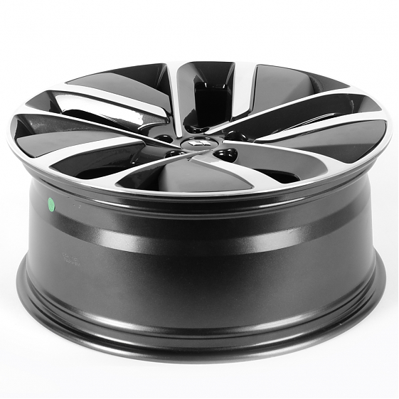 Литые диски 81749 LI FC3164-FG626 21 J9 ET45.5 5x120 62.5 графит + полированные спицы: Фото 7