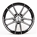 Литые диски 80750 ZERO 2239-DS191 18 J8 ET40 5x108 73.1 чёрный глянцевый + полированные спицы