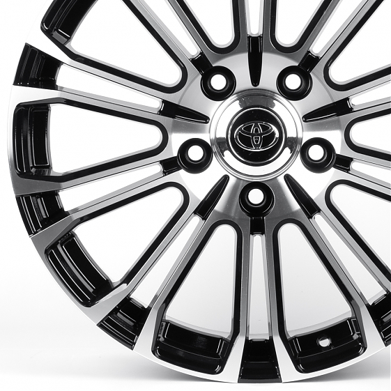 Литые диски 82337 Toyota/Lexus iV1125-CT538 21 J8.5 ET50 5x150 110.1 чёрный глянцевый + полированные: Фото 2