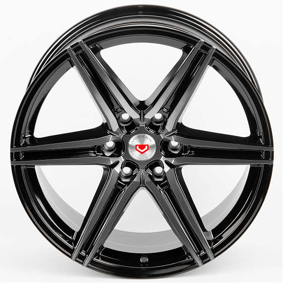 Литые диски 80223 Vossen 6985X-DS216 20 J9 ET18 6x139.7 106.1 чёрный + полированные спицы под тёмным: Фото 3