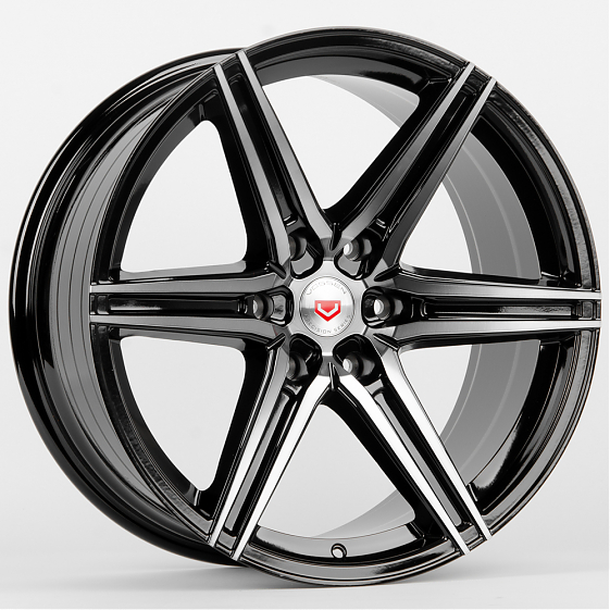 Литые диски 80223 Vossen 6985X-DS216 20 J9 ET18 6x139.7 106.1 чёрный + полированные спицы под тёмным: Фото 4