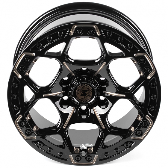 Кованые диски H260609K SKILL SV310-SK289 17 J8.5 ET34 6x135 87.1 чёрный глянцевый + полировка + тёмн: Фото 3
