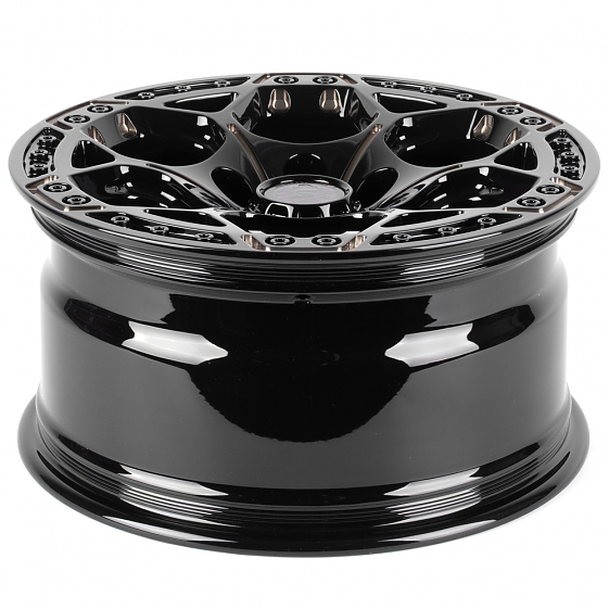Кованые диски H260609K SKILL SV310-SK289 17 J8.5 ET34 6x135 87.1 чёрный глянцевый + полировка + тёмн: Фото 7