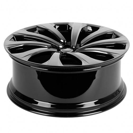 Кованые диски H231102M SL1003-DS245 23 J9.5 ET42.5 5x120 72.6 чёрный глянцевый + полированные спицы : Фото 7