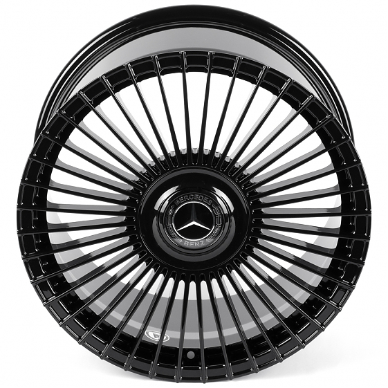 Кованые диски H260701ER SKILL SL124-SB550 19 J10 ET48.1 5x112 66.6 чёрный глянцевый: Фото 3