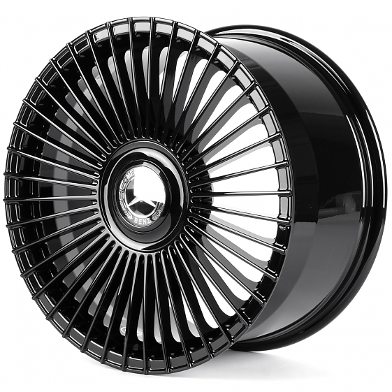 Кованые диски H260701ER SKILL SL124-SB550 19 J10 ET48.1 5x112 66.6 чёрный глянцевый: Фото 5