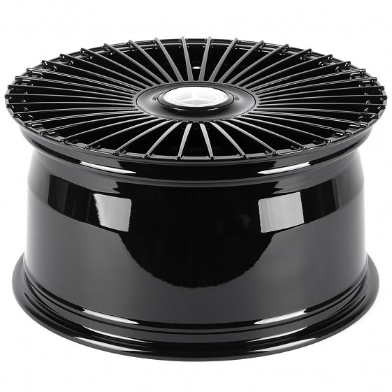Кованые диски H260701ER SKILL SL124-SB550 19 J10 ET48.1 5x112 66.6 чёрный глянцевый: Фото 7