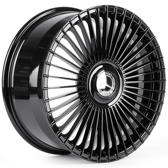 Кованые диски H260701G SKILL SL124-SB563 20 J9 ET34 5x112 66.6 чёрный глянцевый: Фото 4