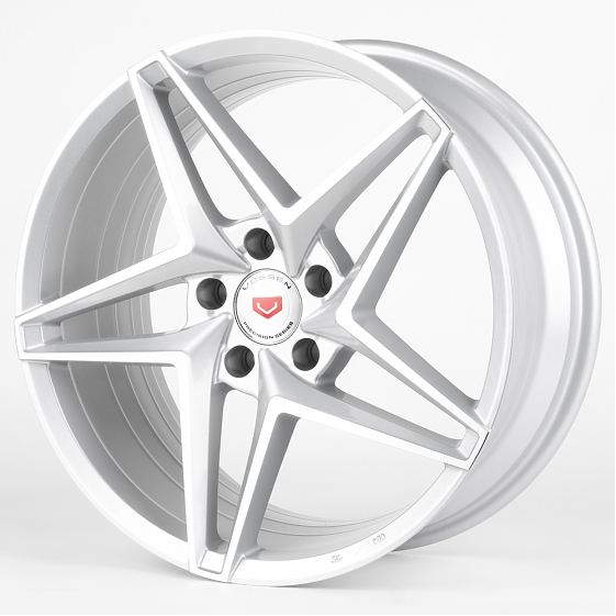 Литые диски 81209 Vossen BX01-SL051 18 J8 ET35 5x114.3 73.1 серебро + полированные спицы: Фото 5